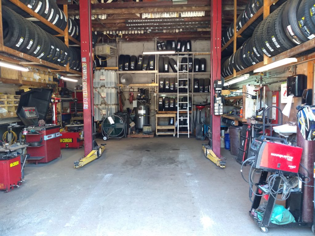 Our shop with tires
